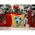 thumbnail image 2 of Dalmatian Hippie Dawg Fabric Decorative Pillow 14 in x 14 in, 2 of 5