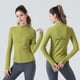 thumbnail image 1 of Chaqueta deportiva para mujer, corte ajustado, elástica, para correr, yoga, fitness, manga larga, 1 of 6
