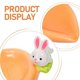 thumbnail image 3 of Ceramic Appetizer Plate: Rabbit Carrot Dessert Plate Salad Pasta Bowls Food Serving Tray Side Dishes Seasoning Dishes For Fruit Cheese Snack Party, 3 of 3