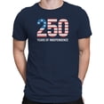 thumbnail image 2 of Smartprints 250 Years of Independence USA Men's T-shirt, Navy, S, 2 of 3