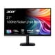thumbnail image 1 of Acer KB272 E0bi 27 IPS Full HD (1920 x 1080) Zero-Frame Gaming Office Monitor AMD FreeSync Technology Up to 100Hz Refresh 1ms (VRB) Low Blue Light Tilt HDMI & VGA Ports, 1 of 5