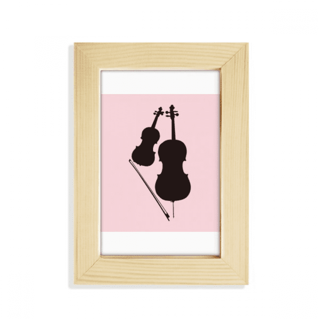 Musique Classique Instrument Violon Bureau Affichage Photo Cadre Image Art Peinture 5 X 7 Pouces