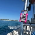 thumbnail image 4 of Boat Phone Holder – Adjustable Waterproof Smartphone Mount for Fishing, Kayaking & Golf Carts, Tool-Free Rail Clamp, One-Hand Use, UV & Salt Resistant, 4 of 9