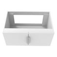 thumbnail image 2 of Alpine 30" Wood Floating Vanity Base with Chrome Handles in White, 2 of 5