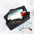 thumbnail image 1 of OUSITAID 3 Pcs Mesh Makeup Bags Black Transparent Zipper Pouch Mesh Cosmetic Bag For Offices Travel, 1 of 10