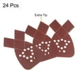 thumbnail image 3 of Unique Bargains 24 Packs 100 Grits 12 Holes Hook & Loop Sandpapers Triangular Sanding Pads Sheets with Extra Tips, 3 of 6