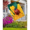 thumbnail image 4 of Ladybug Crawling on a Daisy Flowers Spring Scene Garden Flag 28 x 40 Inch, Double Sided Outdoor Decorative Welcome Yard Flags for Home House Lawn Patio, 4 of 5