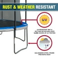 TruJump 12' Trampoline with Safety Enclosure & Jump Mat with Lifetime