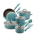 thumbnail image 4 of Rachael Ray 12-Piece Cucina Nonstick Pots and Pans Set, Cookware, Blue, 4 of 15