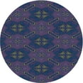 thumbnail image 1 of Ahgly Company Tapis d'Intérieur Lavable en Machine Carré Transitionnel Bleu Azur, 3 Pieds Carré, 1 of 7