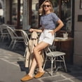thumbnail image 2 of Ecetana Women's Suede Clogs & Mules Cork Footbed Slip On Leather Mules Indoor Outdoor Sandals, 2 of 6