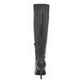 thumbnail image 3 of Nine West Ronir Black Croco Pointed Toe Stiletto Heel Knee High Fashion Boots (Black, 9), 3 of 5