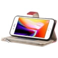 thumbnail image 3 of Funda cartera GANGXUN para iPhone SE 2020/2022 , cuero PU con tarjetero, cremallera, correa de mano, soporte y protección 401°, 3 of 6