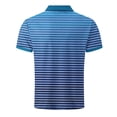thumbnail image 4 of Maean Men's V Neck T Shirts Short Sleeve Striped Basic Tee Summer Casual Color Block Dressy Shirts M-4XL, 4 of 5