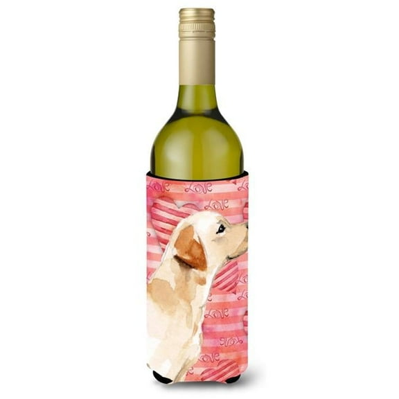 Yellow Labrador No 2 Love Wine Bottle Beverge Insulator Hugger