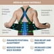 thumbnail image 2 of Cinturón de soporte lumbar ajustable NeoTech Care con tirantes, beige, talla M, 2 of 5