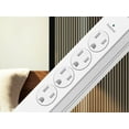 thumbnail image 5 of Hyper Tough Surge Protector Power Strip with USB, 4 Outlets, 10 ft Braided Extension Cord, White, 5 of 7