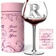 thumbnail image 1 of Copa de vino Gumry personalizada con monograma letra R 470 ml, 1 of 8