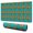 Halloween Pumpkin Pattern, variant on Long Mouse Pads for Desk,Halloween Pumpkin Paw Pattern Desk Mats on Top Of Desks, Desk Mouse Pad Extra Large with 3mm Non-Slip Base and Stitched Edge for Gaming,Office,Work,Home 31.5x11.8in