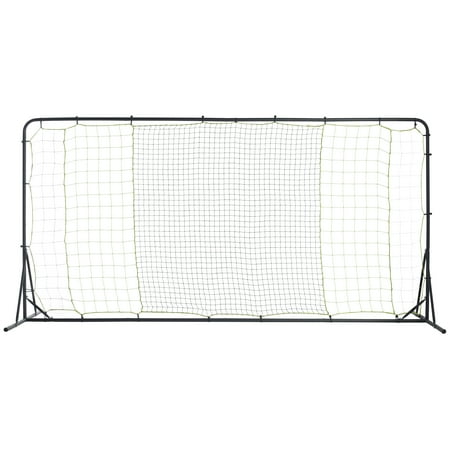 Franklin Sports 12 Ft. x 6 Ft. Tournament Soccer Rebounder, Black