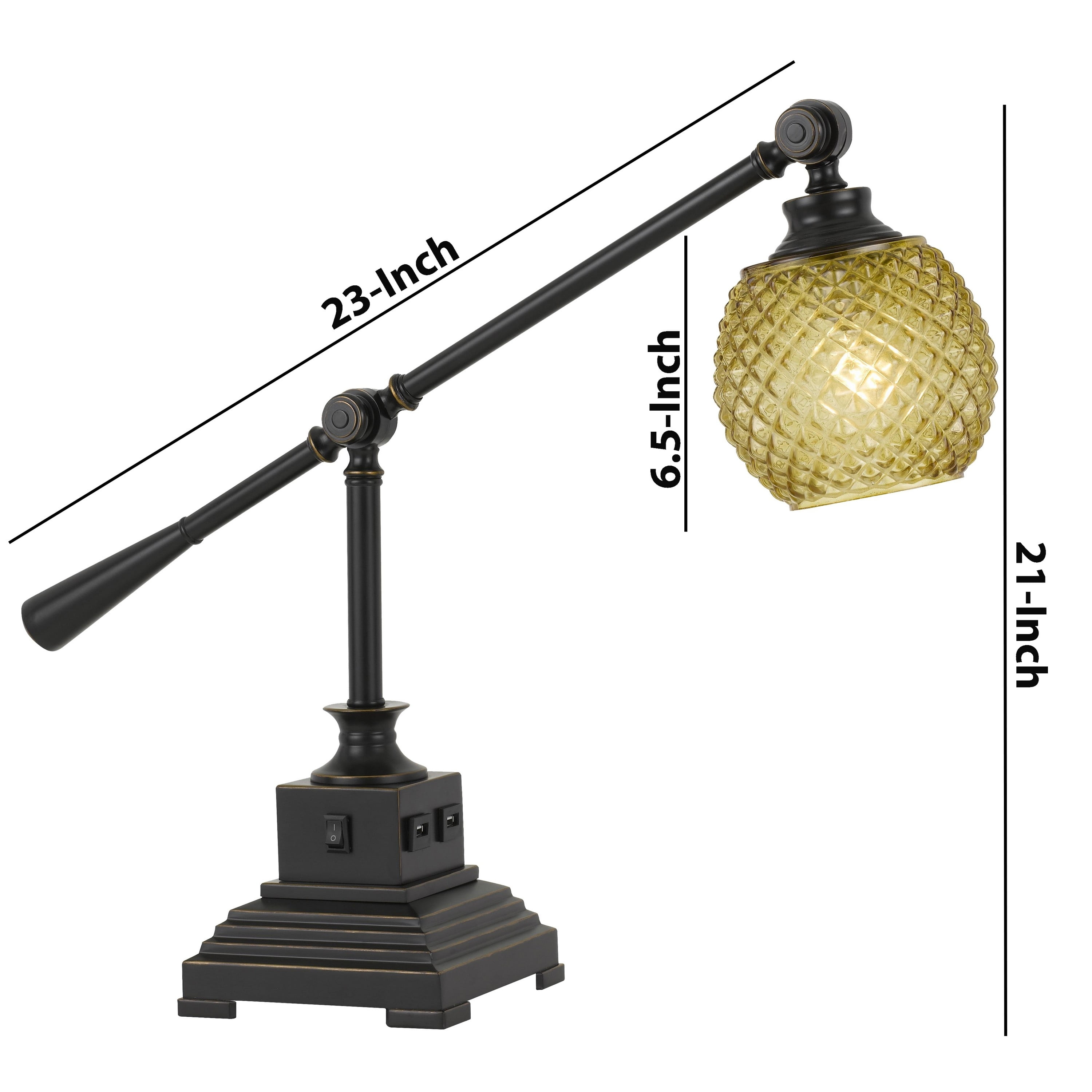 metal study lamp