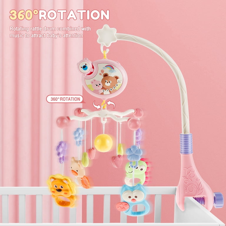 Keyohome Baby Crib Mobile with Music, Lights & Remote Control photo 6