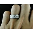 thumbnail image 2 of Women's 2Ct Round Cut Lab Created Diamond Engagement Band Ring 14K White Gold Plated, 2 of 4