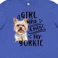 thumbnail image 4 of Inktastic A Girl Who Loves Her Yorkie Youth T-Shirt, 4 of 5