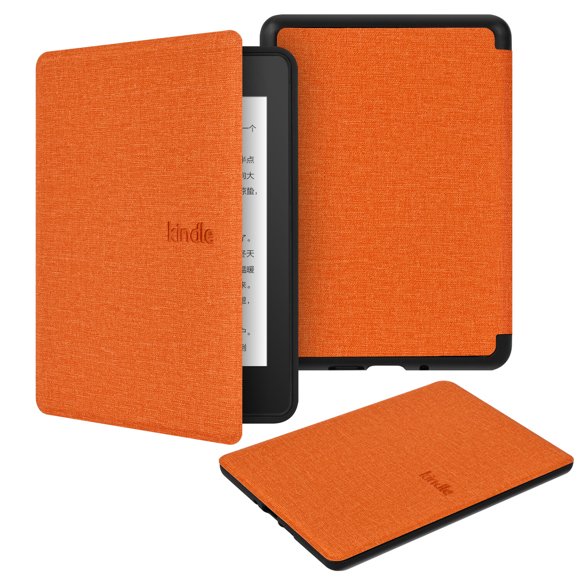 GANGXUN Fabric Texture TPU Soft Case for Amazon Kindle Paperwhite6 – Smart Wake/Sleep, Shockproof, Lightweight Cover