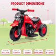 thumbnail image 5 of Lumiparty 6V Bubble Motorcycle Ride on Toy Car for Kids, with Music, LED Headlights, Forward/Reserve, Pedal, 3 Wheels Ride on Motorbike for Kids 3-8, Red, 5 of 7