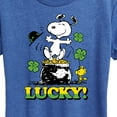 thumbnail image 3 of Peanuts - Lucky - Women's Short Sleeve Graphic T-Shirt, 3 of 6