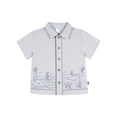 thumbnail image 2 of Modern Moments by Gerber Toddler Boy Button Front Shirt with Embroidery Set, 2-Piece, Sizes 12 Months - 5T, 2 of 9