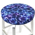 thumbnail image 3 of Gukieu Blue Lightning1 Print Round Chair Cover, Dust-proof and Non-slip Bar Chair Protective Cover, Suitable for Bars, Restaurants, Offices-13 inch, 3 of 7