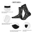 thumbnail image 4 of KLL Retro Skeleton Dancing On Halloween Party Print Cool Socks Men's Women's Crew Socks Funny Crazy Novelty Stockings, 4 of 7