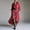 Red, variant on Stichou Women's Plaid Shirt Dress 2026 Lapel Collared Asymmetrical Maxi Dress Casual Long Sleeve Loose Fit Flowy Dresses Yellow XL