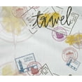 thumbnail image 4 of oneOone Cotton Flex Yellow Fabric Stamps & Direction Compass Travel Sewing Craft Projects Fabric Prints By Yard 40 Inch Wide, 4 of 4