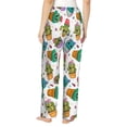 thumbnail image 3 of Picia Cactus And Insects Womens Soft Woven Cotton Elastic Waistband Sleep Pajama Pant Lounge Sleep Pant With Pockets And Drawstring-XX-Large, 3 of 9