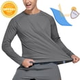 thumbnail image 3 of FEDTOSING Men's UPF 50+ Long Sleeve Shirts Sun Protection SPF/UV Fishing Hiking T-Shirts Gray, 3 of 5