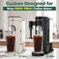 thumbnail image 2 of 2 tazas reutilizables K y cesta de filtro de caf&eacute; compatibles con la cafetera Ninja Dual Brew y accesorios para cafetera Ninja Pb051 y Ninja Pb 041, negro, 2 of 6