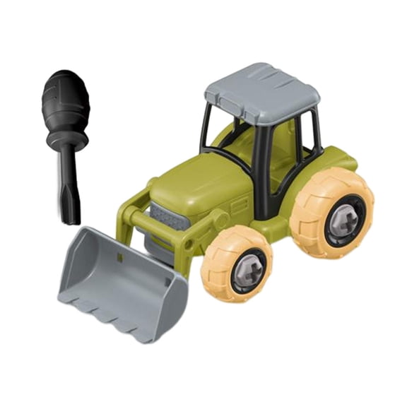 LeeQinersw Take Apart Toy Excavator Truck with Toy Tool DIY Educational Gifts Building Play