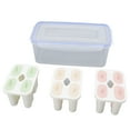 thumbnail image 1 of Ice Lolly Stick Molds, Non Stick Ice Cream Pops Molds 12 Sticks Convenient with Storage Box for Yogurt, 1 of 7