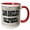 Red/White, variant on 3drose, Los Angeles. California. Brick Wall., 15oz Mug