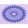 thumbnail image 1 of Ahgly Company Indoor Rectangle Patterned Pale Lilac Purple Area Rugs, 7' x 9', 1 of 6
