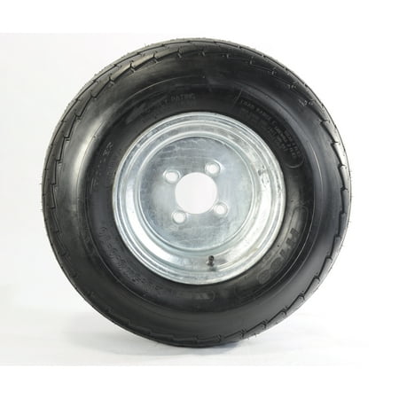 4 Lug Galvanized Wheel - Trailer Tire + Rim 20.5X8-10 205/65-10 20.5X8.0-10 10