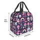thumbnail image 3 of Easygdp cute Skull rainbow mushroom Bolsa Térmica Premium - Tela Oxford Impermeable, Gran Capacidad, Bolsillo Frontal, Unisex para Trabajo, Escuela, Actividades al Aire Libre y Picnics, 3 of 8