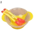 thumbnail image 2 of Training Bowl-Safe Feeding Bowl Baby Child Kids Suction Cup Training Feeding Bowl + Spoon + Fork Tableware Set, 2 of 7