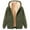 Army Green, variant on LWITHSZG Hoodies for Women Thickened Warm Fleece Lined Hooded Sweatshirt Soft Comfy Long Sleeve Going Out Tops Trendy Solid Zip up Jacket Size L