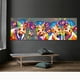 thumbnail image 4 of Pintura de decoración del hogar de vaca de color, pintura en lienzo sin marco, 40X120cm, 4 of 4