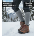 thumbnail image 3 of Gilbin Women's Merino Wool Thermal Socks, 3-Pack – Heavy Duty Thermal Crew Boot Socks for Extreme Cold, Insulated for Hiking & Winter, 3 of 10
