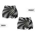 thumbnail image 5 of Vsdgher 3D Vortex Illusion print Workout Shorts for Women Seamless Soft Smooth Gym Yoga Scrunch Active Exercise Fitness Shorts, 5 of 8